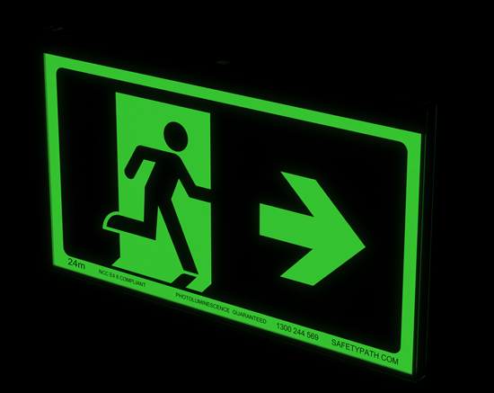 Photoluminescent British Standard Exit Signs 400mmx150mm 