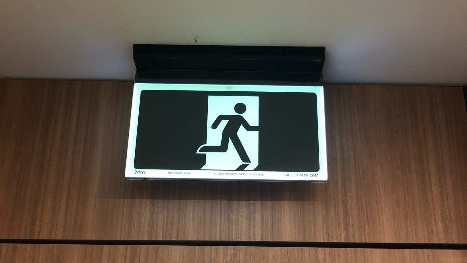 Melbourne Business School Hybrid Exit Sign by Safety Path