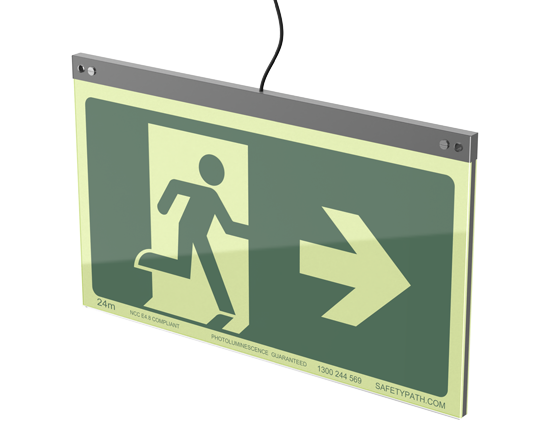 Safety Path Hyperion Hybrid Exit Sign